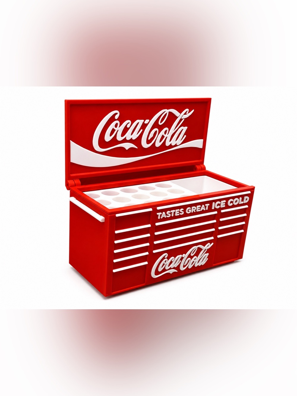 Coca-Cola Mini Toolbox Pen And Trinket Holder Desk Top Organizer